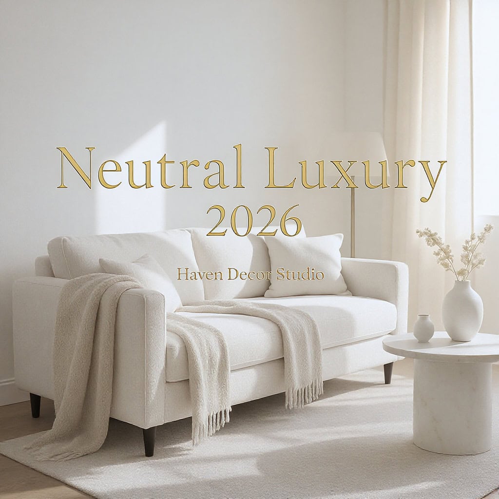 The Power of Neutral Luxury-Home Decor Trends 2026