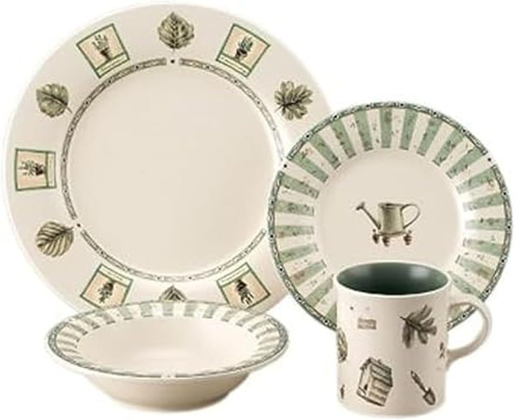 Pfaltzgraff Naturewood 16-Piece Stoneware Dinnerware Set