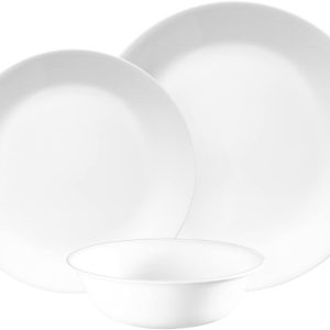 Corelle Winter Frost White 12-Piece Dinnerware Set