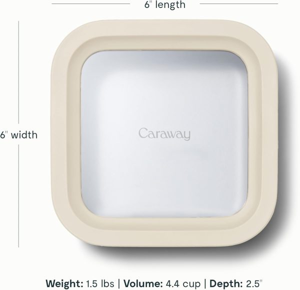 Caraway 6-Piece Glass Food Storage Set