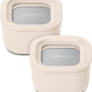 Caraway 2-Piece Mini Glass Food Storage Set