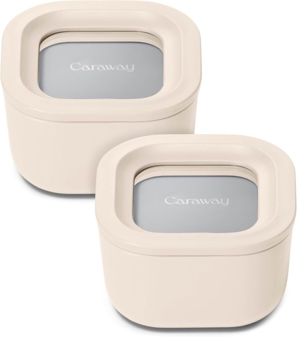Caraway 2-Piece Mini Glass Food Storage Set