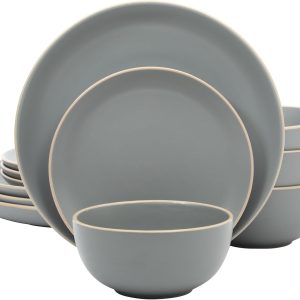 Gibson Home Rockaway 12-Piece Dinnerware Set