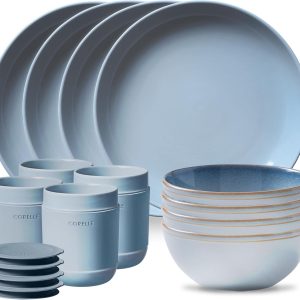 Corelle Nordic Blue 16-Piece Stoneware Dinnerware Set