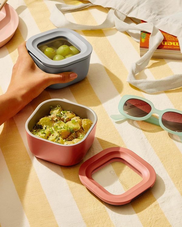 Caraway 2-Piece Mini Glass Food Storage Set