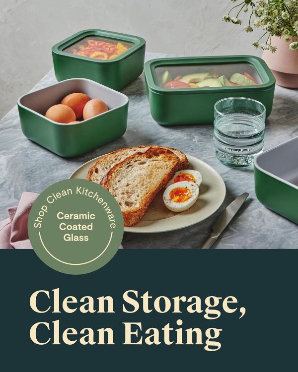 Caraway 13-Piece Glass Food Storage Set with Lids & Organizer - Image 2