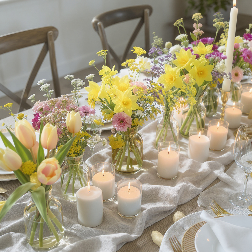 Spring Table Styling Ideas: Fresh Linens & Blooming Centerpieces