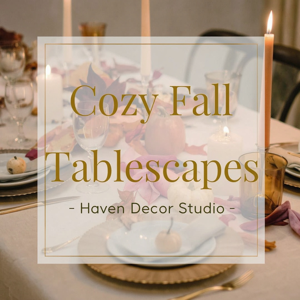 Cozy Fall Tablescapes: Fall Tablescape Ideas, Candlelight, Warm Tones & Natural Layers