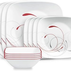 Corelle Square Splendor 12-Piece Dinnerware Set