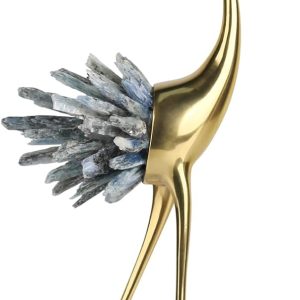 Gold Brass Bird Decor Statues