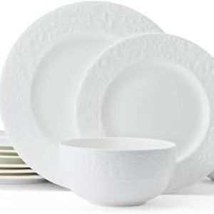 Mikasa Claire Floral 12-Piece Bone China Dinnerware Set