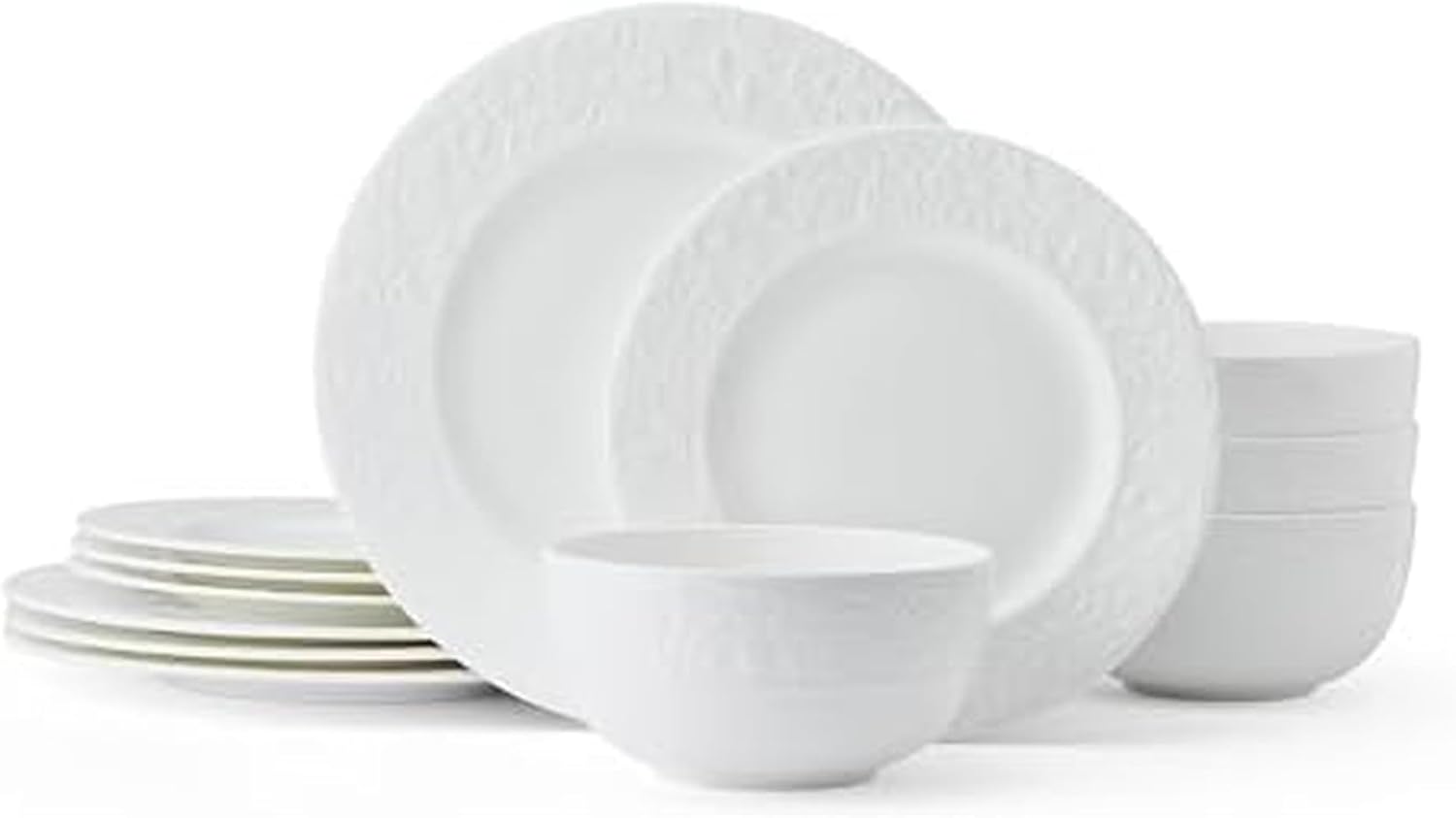Mikasa Claire Floral 12-Piece Bone China Dinnerware Set