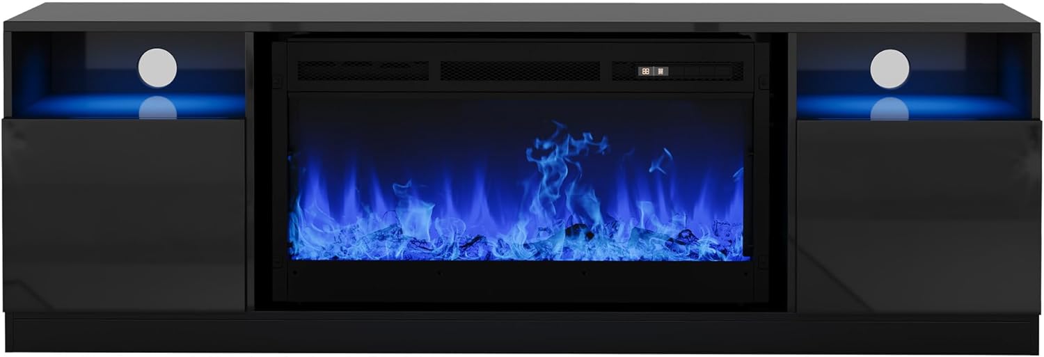 Garvee 70-Inch Fireplace TV Stand