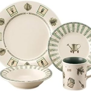 Pfaltzgraff Naturewood 16-Piece Stoneware Dinnerware Set