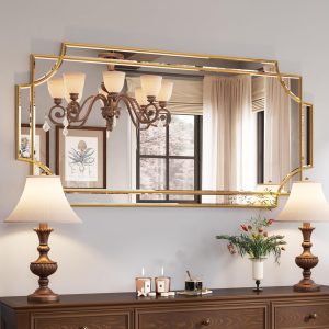 Kelly Miller Gold Traditional Mirror for Wall