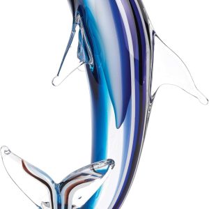 Murano-Style Glass Dolphin Figurine