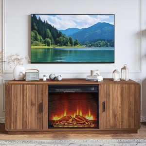 BERRYMERRY 60-Inch Fireplace TV Stand